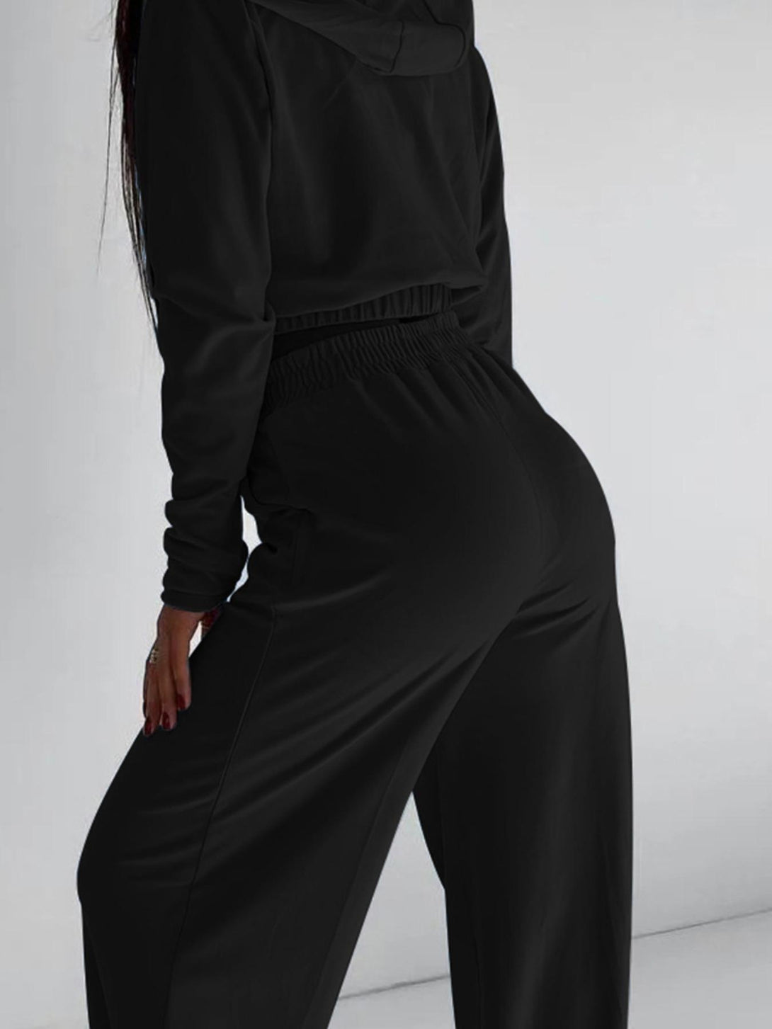 Solid Color Long Sleeve Set