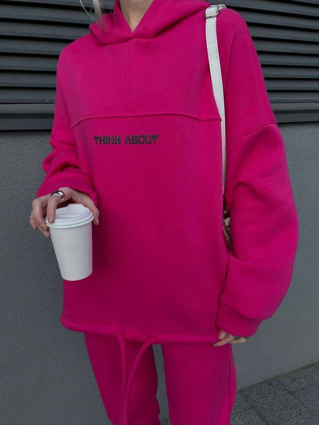 Women's Hooded Sweatshirt And Sweatpants Outfits Black Red