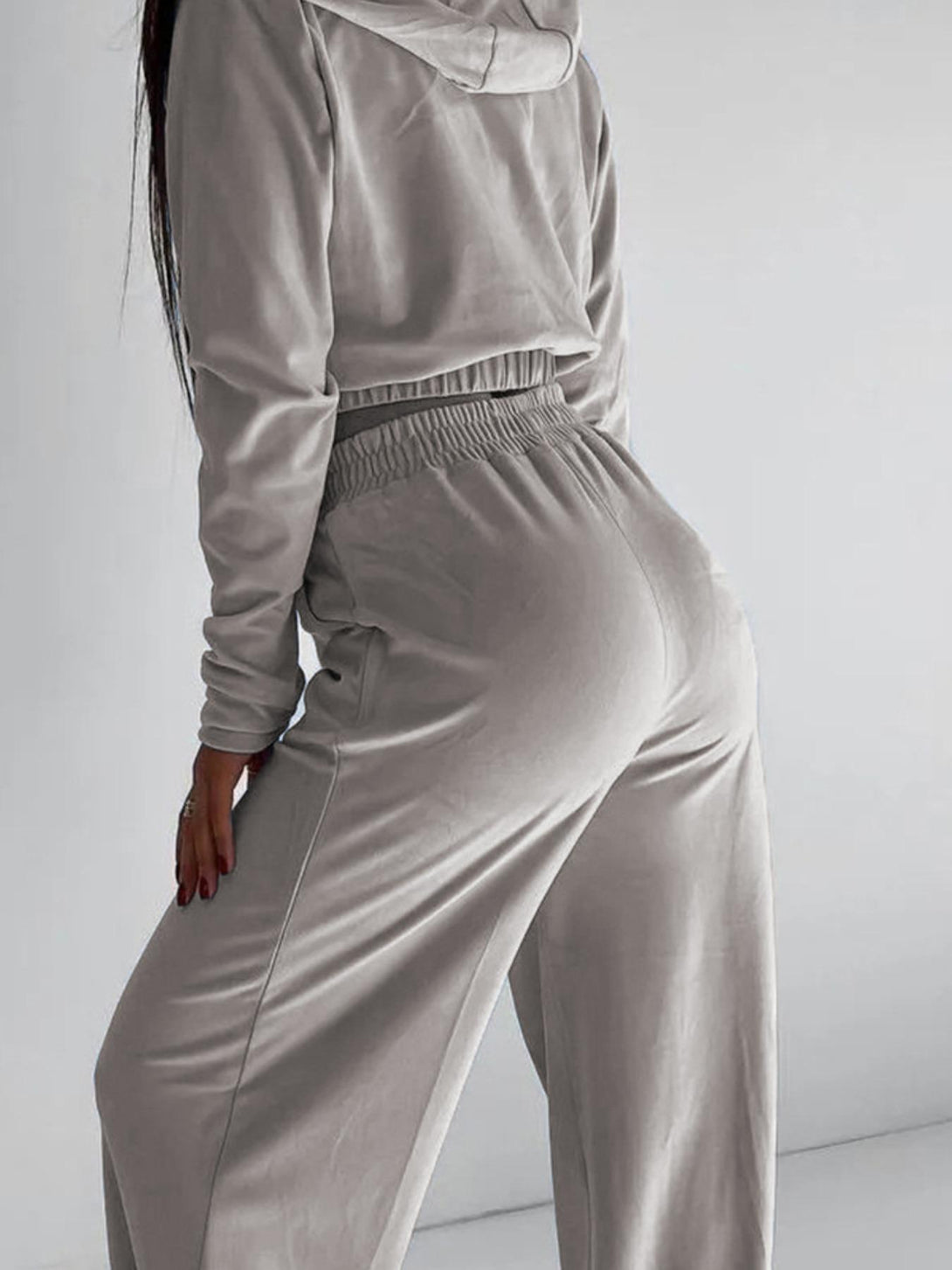 Solid Color Long Sleeve Set