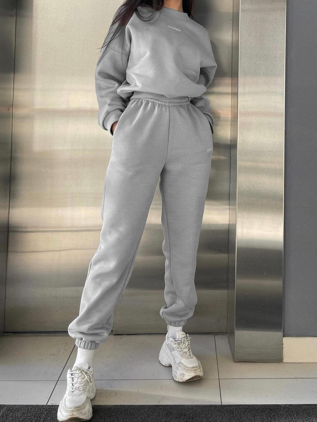 Solid Color Jogger Activewear Tracksuits