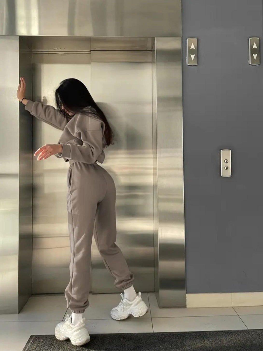 Solid Color Jogger Activewear Tracksuits