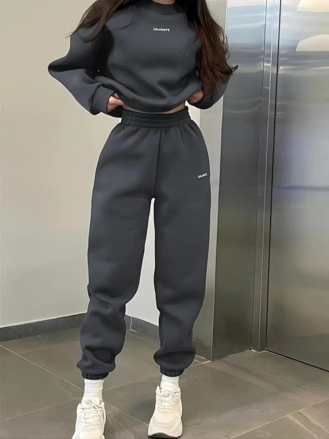 Solid Color Jogger Activewear Tracksuits